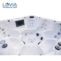 Grand Spa Jacuzzi 7 Personnes Extérieur avec Baignoires et Hydromassage