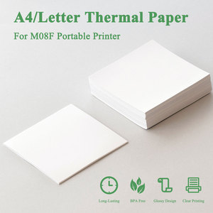 Papel Térmico A4 Sin BPA, Mantiene la Imagen hasta por 10 Años, Compatible con M08F, Papel de Impresión Térmica para Cartas - Product Image 2