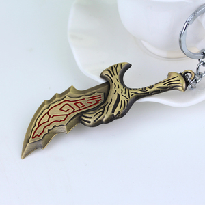 Kim Loại Retro Trò Chơi Nóng Thần Chiến Tranh KRATOS Lưỡi Vũ Khí Của Chaos <span class=keywords><strong>Keychain</strong></span> Cho Nam Giới Quà Tặng - Product Image 3