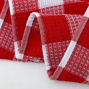 Bông Thấm Nước Nhà Bếp Trà Khăn 14.9 \ "X 25.2 \" Mềm Nhanh Chóng Khô Món Ăn Vải Tái Sử Dụng Có Thể Giặt Màu Đỏ Trắng Món Ăn Làm Sạch Vải - Product Image 5