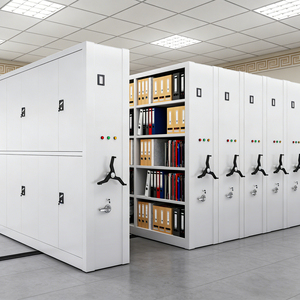 Filing <strong>Shelves</strong> Smart System Mobile Shelving School High Density Shelving Library or Office <strong>File</strong> Rack Archive Mobile Shelving - Product Image 3