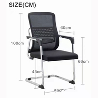 Chaise de bureau de visiteur, chaises de bureau d'ordinateur pour ouvrier
