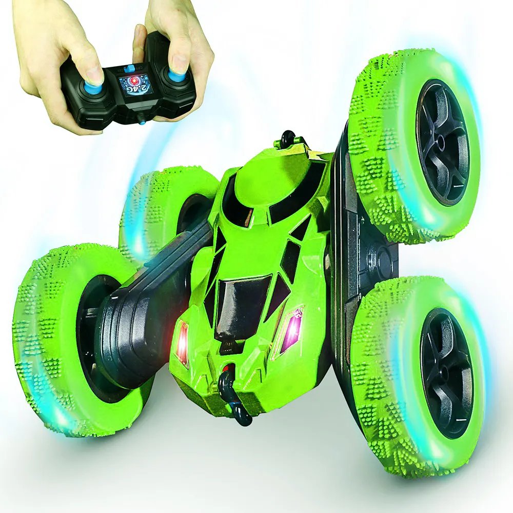 RC Toy 4WD 2.4Ghz Tumbling Remote Control Car Double Sided twister Stunt car Rotating Vehicles 360 Flips Kids for Boys