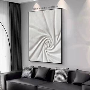 Pintura Abstracta Personalizada Estilo Wabi Sabi, Arte Mural para Hotel, Textura 3D Hecha a Mano, Pintura Abstracta Moderna en Lienzo Grande para el Hogar - Product Image 3