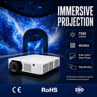 Projecteur laser OEM pour marques mondiales, 7500 lumens, WUXGA, courte focale, projection immersive, fusion des images sur les bords