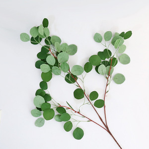 Plante artificielle Lc, petites feuilles rondes en soie, décorations de plafond pour mariage - Product Image 1
