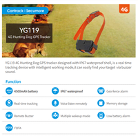 Suivi GPS sans fil à distance avec écoute vocale, étanche IP67, 4G, pour la chasse, suivi GPS pour chien de compagnie