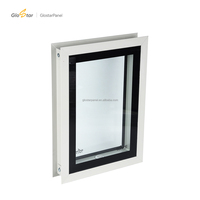 Ventana Glostar para Cuarto Limpio de 50mm, 75mm, 100mm con Marco de Aluminio y Doble Vidrio Templado para Taller GMP y Hospital