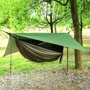 Muebles de Exterior Modernos Dos en Uno, Nueva Hamaca de Camping con <span class=keywords><strong>Mosquitera</strong></span> y Toldo Impermeable para Aventuras al Aire Libre - Product Image 1