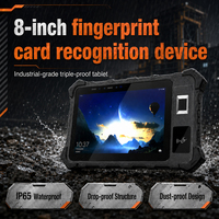 Tableta Android Resistente IP65 de 8 Pulgadas, 8000 mAh, NFC, RFID, 4G, GPS, BT5.0, Reconocimiento Facial y de Huellas Dactilares, APK Personalizado, Control de Asistencia, OEM, ODM