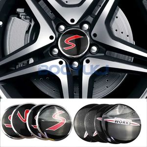 4PCS 56mm Car Wheel Center Hub Cover Emblem Sticker pour <span class=keywords><strong>MINI</strong></span> <span class=keywords><strong>Cooper</strong></span> John Works JCW R56 R50 F56 R52 R53 R55 Exterior Accessories - Product Image 2