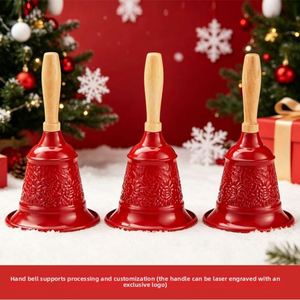 Nouvelle Arrivée Clochette en Fer de Style Européen pour Restaurants, Bars, Décoration Festive Thème Noël, Clochette de Table à Bouche Ouverte - Product Image 2
