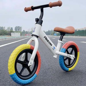 Ruedas de espuma de tres colores Hbc de 12 pulgadas, neumáticos de plástico sólido sin aire para bicicletas de equilibrio para niños, accesorios. - Product Image 4