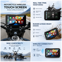 Navigateur GPS Moto CarPlay Écran Intelligent Étanche Aoocci avec Support de Fixation AMPS