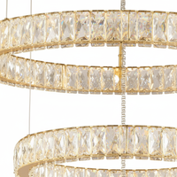 Lustre en cristal de luxe créatif contemporain nordique pour salon avec base en acier