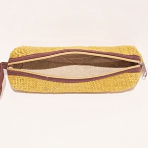 Estuche para Lápices Multicolor de Cáñamo y Algodón con Cremallera, Ecológico, Reciclable, Duradero, de Gran Capacidad, con Asa, Personalizable y Bonito - Product Image 2