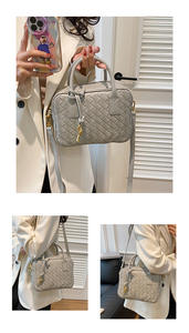 Bolso de Mano Casual de Lujo para Mujer, de Piel Sintética, con Cierre de Cremallera, Impermeable, de Alta Calidad, Forro de Poliéster LEMON KOKO - Product Image 5