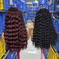 Perruque frontale HD sans colle, cheveux naturels alignés, perruque 13x6, ondulations profondes, perruques en cheveux humains purs, dentelle HD complète