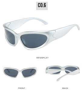 DLグラスフラッシュメンズ眼鏡オーバルラップスポーツサングラスミラードドライビングフィッシングサイクリングデザイナー安全バイクサングラス - Product Image 6