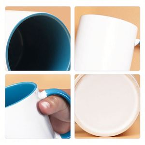 แก้วกาแฟเซรามิคทันสมัยขนาด 11 ออนซ์ พร้อมหูจับ สีพิมพ์ลายแบบซับลิเมชั่น แก้วนมเปล่าสำหรับสั่งทำเป็นของขวัญส่งเสริมการขาย - Product Image 4