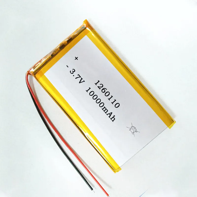 Custom Flat Lipo Battery Cell 3.7v 10000mah 8870129 1160100 1260100 Lithium Ion Polymer Battery