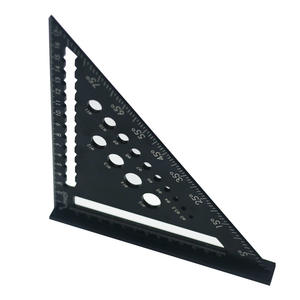 Transportador profesional 7 pulgadas aleación <span class=keywords><strong>de</strong></span> <span class=keywords><strong>aluminio</strong></span> carpintería triángulo <span class=keywords><strong>regla</strong></span> métrica pulgadas 90 grados 45 grados cuadrado triángulo <span class=keywords><strong>regla</strong></span> - Product Image 3