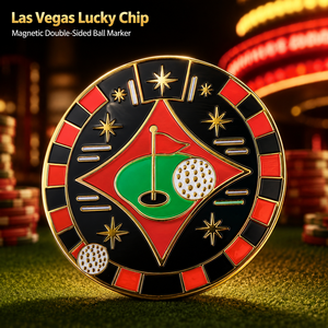 Marqueur de balle de golf magnétique de nouvelle conception avec marqueur central amovible de 25 mm pour les cadeaux de tournoi de golf - Product Image 1