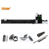 TDIM Cypcut mesin pemotong pipa portabel, mesin pemotong Laser serat portabel maks/Raycus/BWT untuk tabung