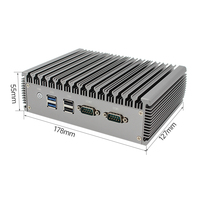 Quad Core N100 Mini PC ordinateur industriel sans ventilateur 2 * HD DP 4K affichage double LAN faible puissance Win10/11 Linux ordinateur de bureau