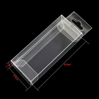 Boîte à leurres pliable transparente en plastique avec vernissage, matériaux recyclés personnalisés PET PVC, emballage pour leurres de pêche