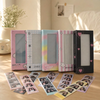 Lerp&4 Cuts Album photo 2*6 pouces pour Kpop, populaire, pour photos de style girly, classeur vertical pour bandes de photos de cabine photo