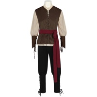 Disfraz Vikingo Medieval Unisex 2026, Chaleco, Camisa, Pantalones Ajustados, Conjunto de Accesorios, Ropa de Poliéster, Ff14cos