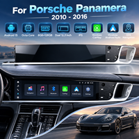 Autoradio Android pour Porsche Panamera 2010-2016, Android 15, double écran IPS 12,3 pouces, Octa Core, CarPlay sans fil, GPS, HD, FM