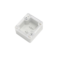 Boîtier étanche IP65 64x58x35mm avec couvercle transparent en PC et base en ABS pour capteur IoT et module de contrôle intelligent