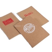 Carnet de dessin A5 A6 30 feuilles en papier kraft, reliure piquée, logo personnalisé, couverture souple, carnets de croquis vierges
