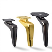 Vente en gros transfrontalière de pieds de canapé, de table basse et de meuble TV en acier au carbone, style américain, luxe léger haut de gamme, modèles Sickle et autres modèles