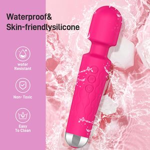 Ipx7 Không Thấm Nước USB Có Thể Sạc Lại 20 Chế độ Nhật Bản AV Wand <span class=keywords><strong>Vibrator</strong></span> Cơ Thể Massager Rose Red Mini G Tại Chỗ <span class=keywords><strong>Vibrator</strong></span> Quan Hệ Tình Dục Đồ Chơi Cho Phụ Nữ - Product Image 3