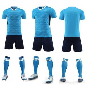 Set da Calcio a Maniche Corte con Scollo a V, Traspirante e ad Asciugatura Rapida, per Allenamento, Partite, Squadra, Uniformi Sportive, Vendita all'Ingrosso - Product Image 2