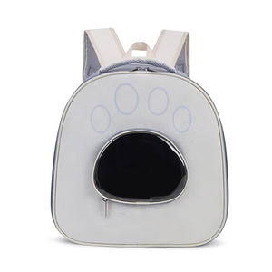 Новый дизайн, легкий Расширяемый Рюкзак для домашних животных, стильная Складная дышащая оксфордская ткань + ПВХ с открытой застежкой, сумка для кошек и собак, дорожная - Product Image 1