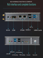 Mini PC de escritorio Intel Core de 10. ª generación, 2. ª generación, 2. ª generación, 2. ª generación de RAM DDR4, 2. ª generación, doble LAN, Windows 11/Linux Gaming-Nuevo Mini PC industrial
