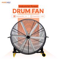 Ventilateur mobile HVLS sur pied, pales en acier inoxydable, moteur 220V, débit d'air élevé pour entrepôt, salle de sport, usage domestique