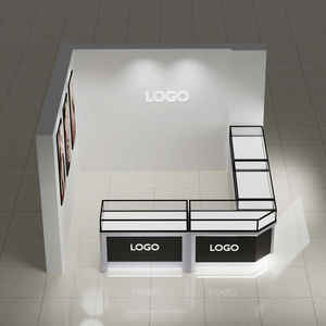 Comptoir moderne en métal avec lumière LED Nouveau design de magasin de fumée pour cigarettes tabac vente centre commercial Showroom magasins de détail - Product Image 4