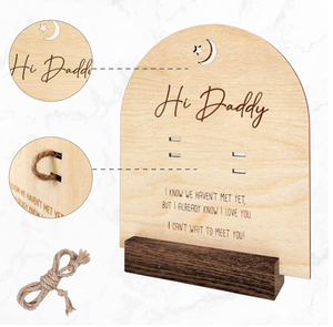 Panneau en bois Annonce <span class=keywords><strong>de</strong></span> bébé Grossesse Révèle des idées d'annonce Surprise <span class=keywords><strong>de</strong></span> bébé - Product Image 2