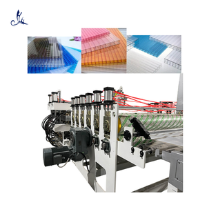 Machine d'extrudeuse de production anti-UV de plaque de soleil en plastique de panneau creux de grille de polycarbonate de PC - Product Image 1