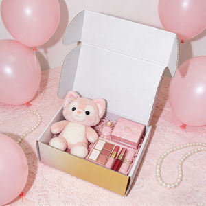 Customized Eco-Friendly Folding Corrugated Cardboard Candle <b>Gift</b> <b>Boxes</b> with <b>Gold</b> Foil and Matte Finish - Product Image 2