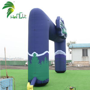 Arco inflable personalizado de alta calidad con logotipo 3D, <span class=keywords><strong>cartelera</strong></span> inflable de entrada, arco de línea de meta para publicidad de eventos - Product Image 5