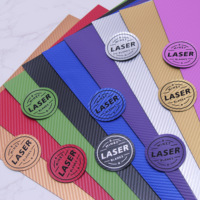 Nouvelles couleurs, feuilles de similicuir vintage vierges de 12x24 pouces, pour gravure au laser avec adhésif activé par la chaleur