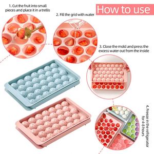 Yys523 Hot Selling Round Plastic Ball <b>Maker</b> Mold 33 Cavity <b>Mini</b> Circle <b>Ice</b> Cube Tray - Product Image 5