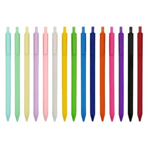 Bolígrafos de punta redonda de color sólido al por mayor con diseño creativo de macaron multicolor - Product Image 6