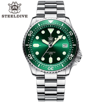 Montre de plongée automatique STEELDIVE officielle SD1973, 41,2 mm, acier inoxydable, mouvement japonais NH35, étanche 200 m